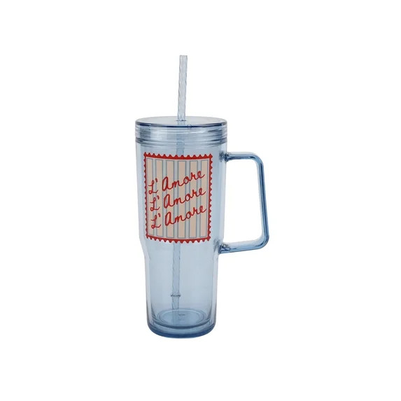 Just Feed Me by Jessie James Decker 30oz Tumbler with Handle and Straw, L'amore | Walmart (US)