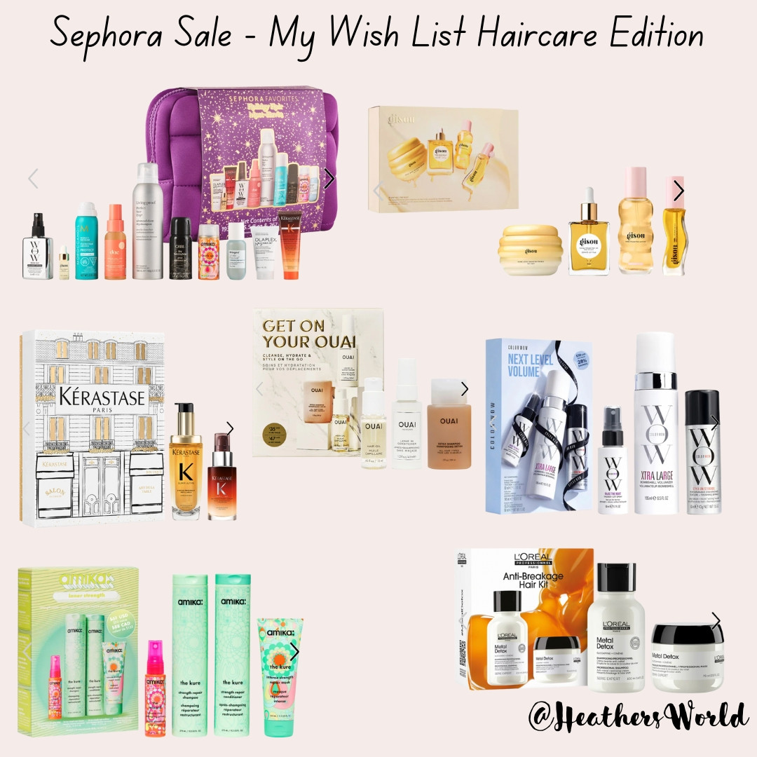 Sephora Sale: My Wish List Haircare Edition 

Featuring Kerastase, Colour Wow, Gisou, Ouai

#sephora #sephorasale #minimakeup #mini's #beauty #makeup #fragrance #skincare 

 #LTKbeauty #LTKsale #LTKgiftguide
