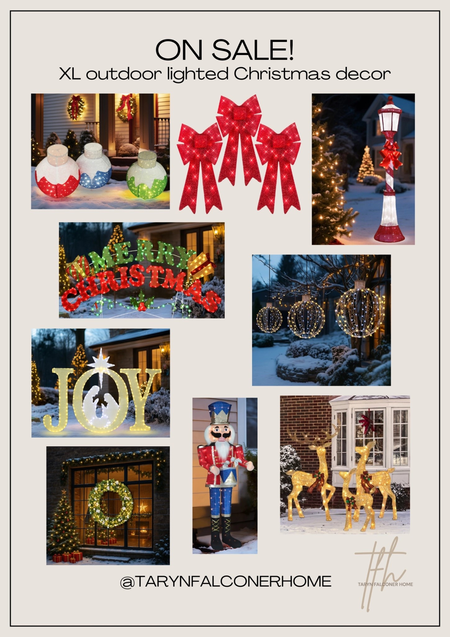 ON SALE! XL outdoor lighted Christmas decor🎄

#onsale #sale #christmasdecor #holidaydecor #christmas #holidayhome #lighteddecor #outdoordecor #christmashome

#LTKSaleAlert #LTKHoliday #LTKSeasonal