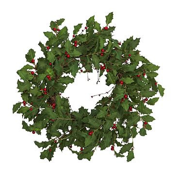 Faux Holly Berry Wreath | West Elm (US)