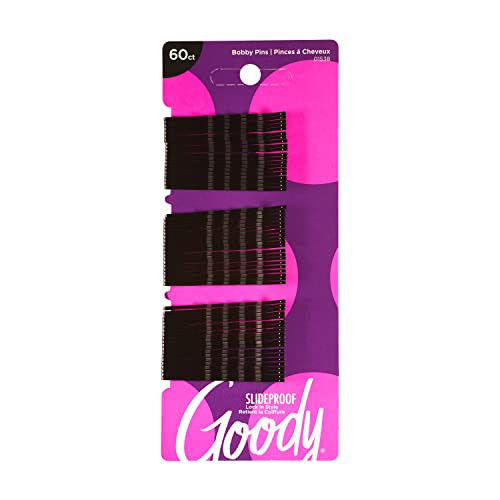 Goody SlideProof Bobby Pins, Black, 60-count (1942233) | Amazon (US)