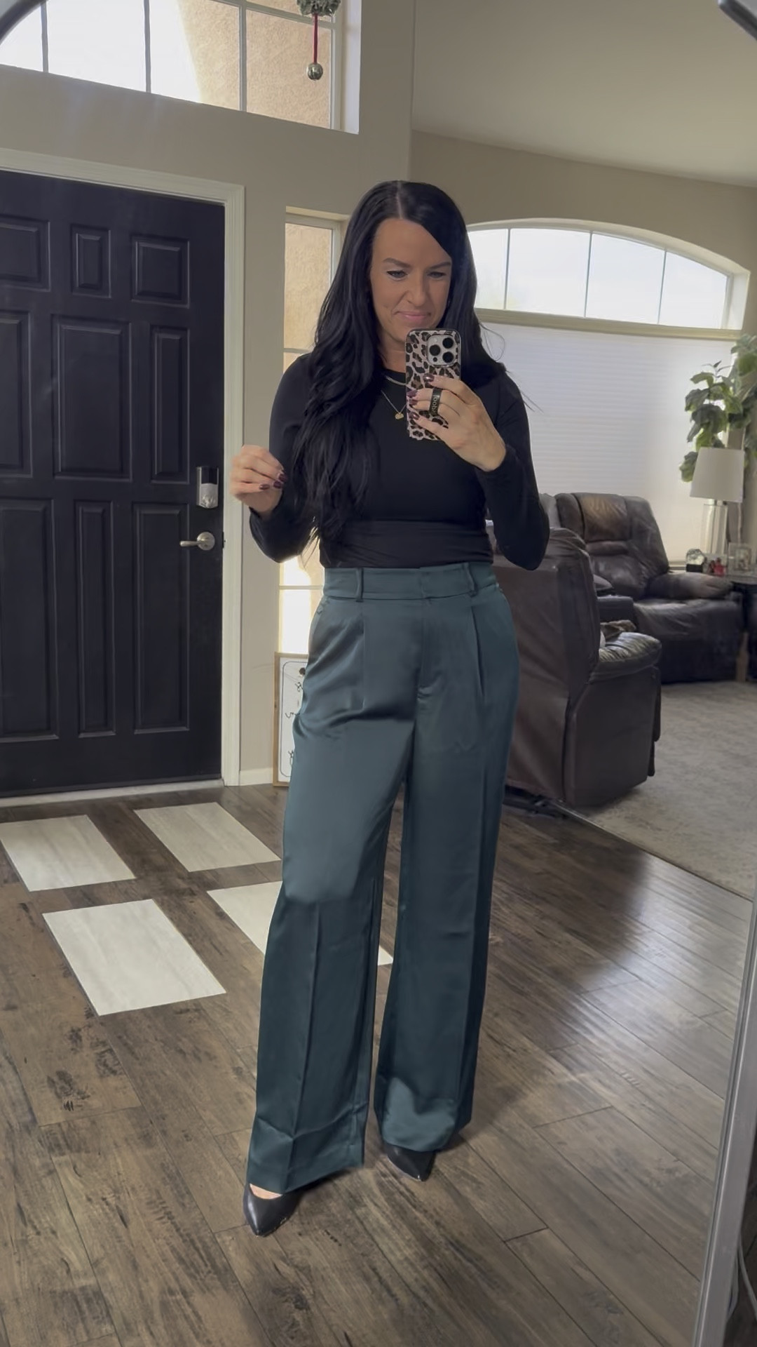 50% off and come in regular and petite sizes!! These thick satin pants are beautiful for a holiday party, New Year’s Eve, or even an office/work outfit! They also come in burgundy. I did size down from my normal size 2 to 4. 


#ltkwatchnow #ltkover40

#LTKSaleAlert #LTKHoliday #LTKParties