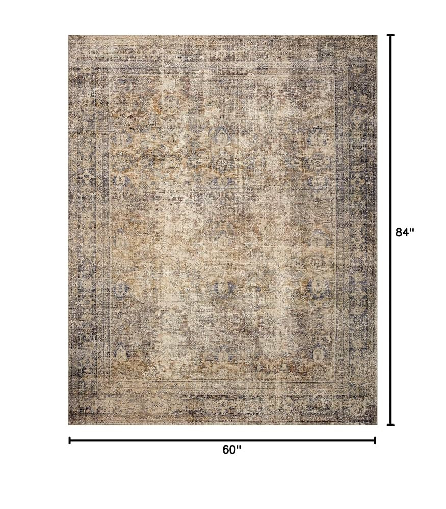 Loloi Amber Lewis Morgan 5'-0" x 7'-0" Area Rug in Sunset/Ink - Large Area Rug, Neutral Area Rug ... | Amazon (US)