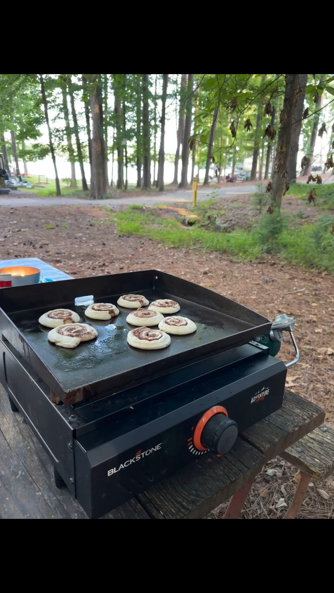 Smashed cinnamon rolls on the blackstone at camp. 

So delicious and so simple! We love this sweet breakfast while we are camping. 

#LTKKids #LTKFamily #LTKHome