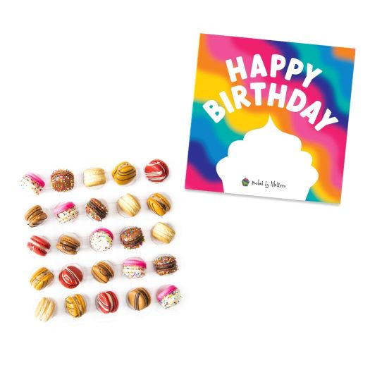Birthday Gift Box 25-Pack w/ The Mac Macarons | Baked by Melissa