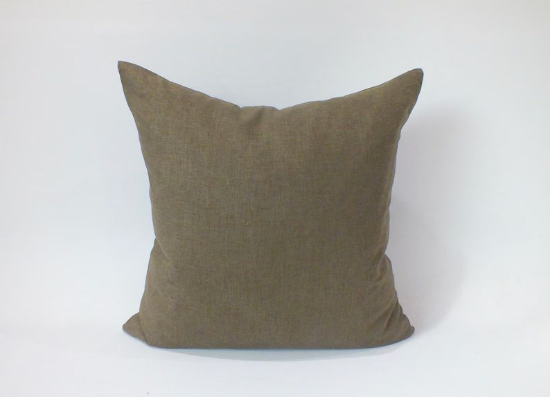 22x22 Green brown Hemp Cushions  Hand woven Sofa living room Throw Pillow case Decorative ethnic ... | Etsy (US)