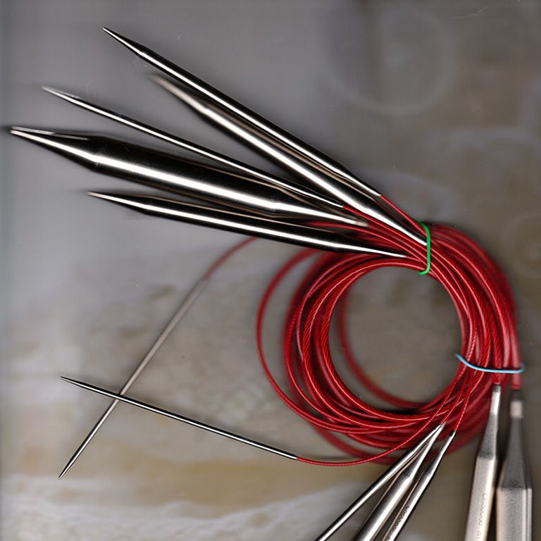 ChiaoGoo Stainless Steel Red Lace Circular Knitting Needles; 16" (40 cm); US 13 (9 mm) | Walmart (US)