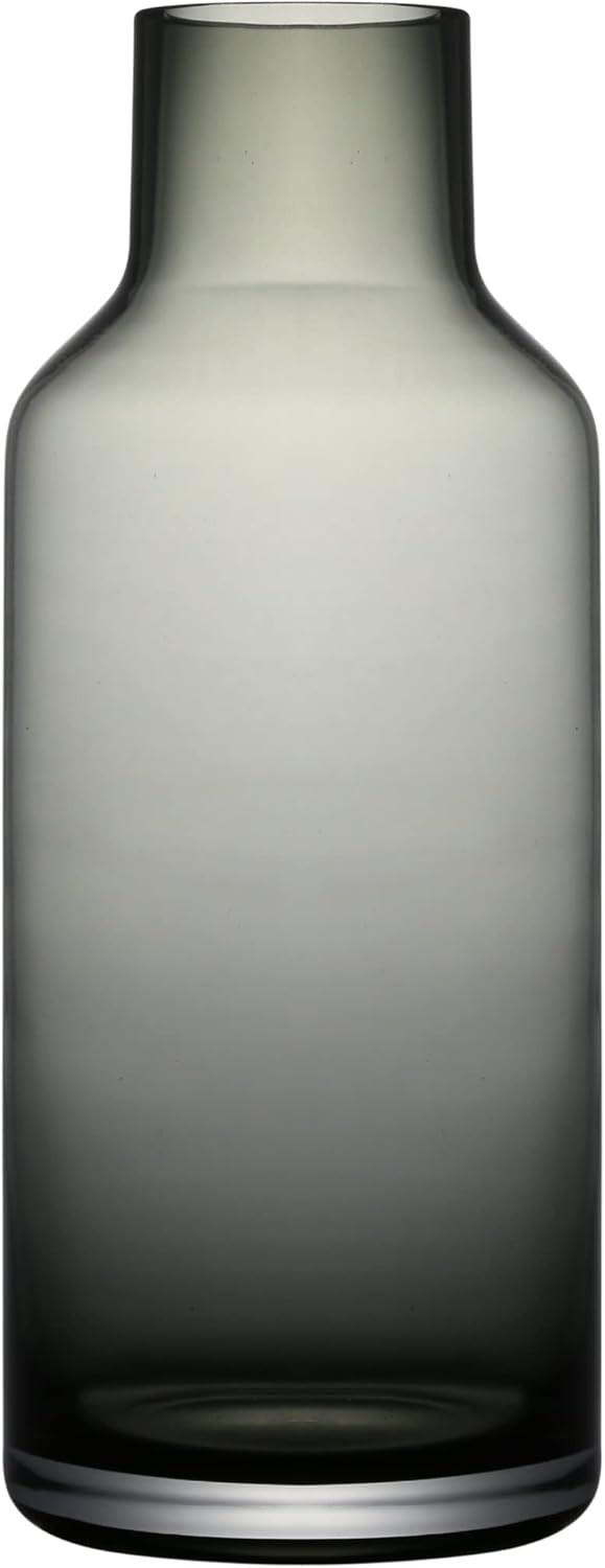 Parlamain Black Glass Vase, 9.5'' Charcoal Bottle Vase for Pampas Grass or Fresh Cut Flowers Boho... | Amazon (US)