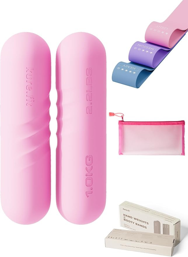Hand Weight Bars for Women (2.2 LB) | Resistance Booty Bands | Pilates, Yoga, Dance, Aerobics, Ru... | Amazon (US)