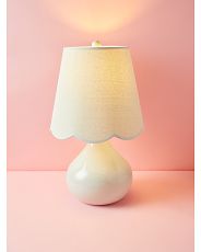 24in Ceramic Scalloped Shade Table Lamp | HomeGoods