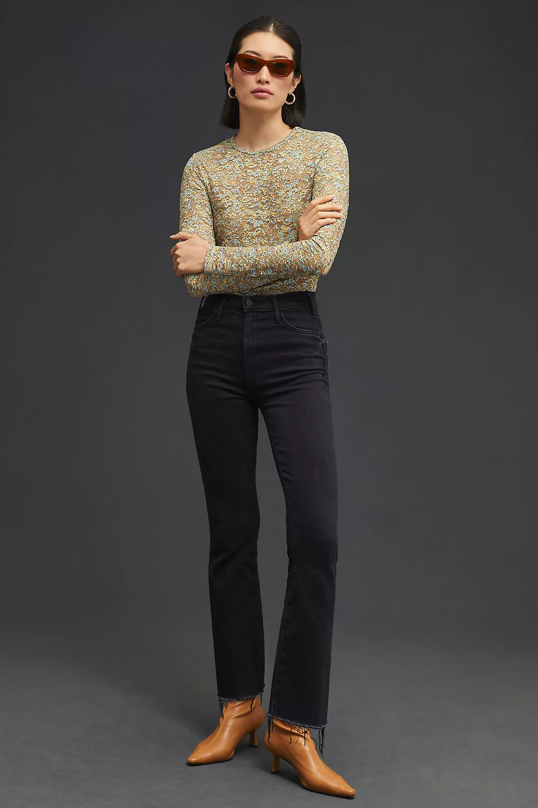 MOTHER The Hustler Ankle Fray Jeans | Anthropologie (US)