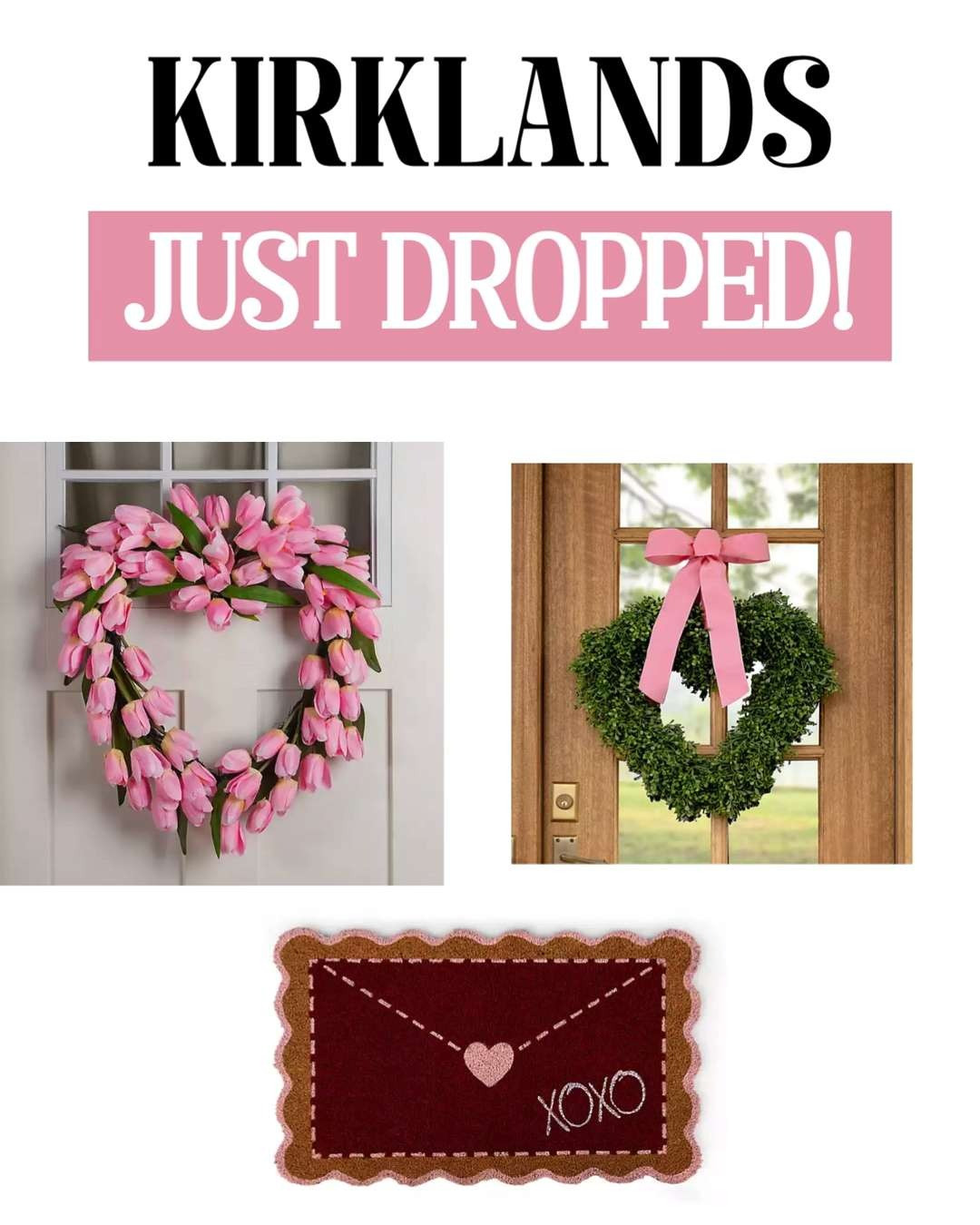 Pink Tulip Heart Shaped Wreath at Kirkland's is the perfect pop of love and spring vibes for your home! 🌷💖 This stunning heart-shaped wreath bursts with vibrant pink tulips, adding a fresh and charming touch to any door or wall. Celebrate the season of love with this beautiful, eye-catching decor that instantly brightens up your space. Grab yours now and create that warm, welcoming feel everyone will adore!

#LTKHome #LTKValentine #LTKDecor #LTKSeasonal #LTKSpring 🌸💗🌷✨

 

 

#LTKSeasonal #LTKHome #LTKValentine