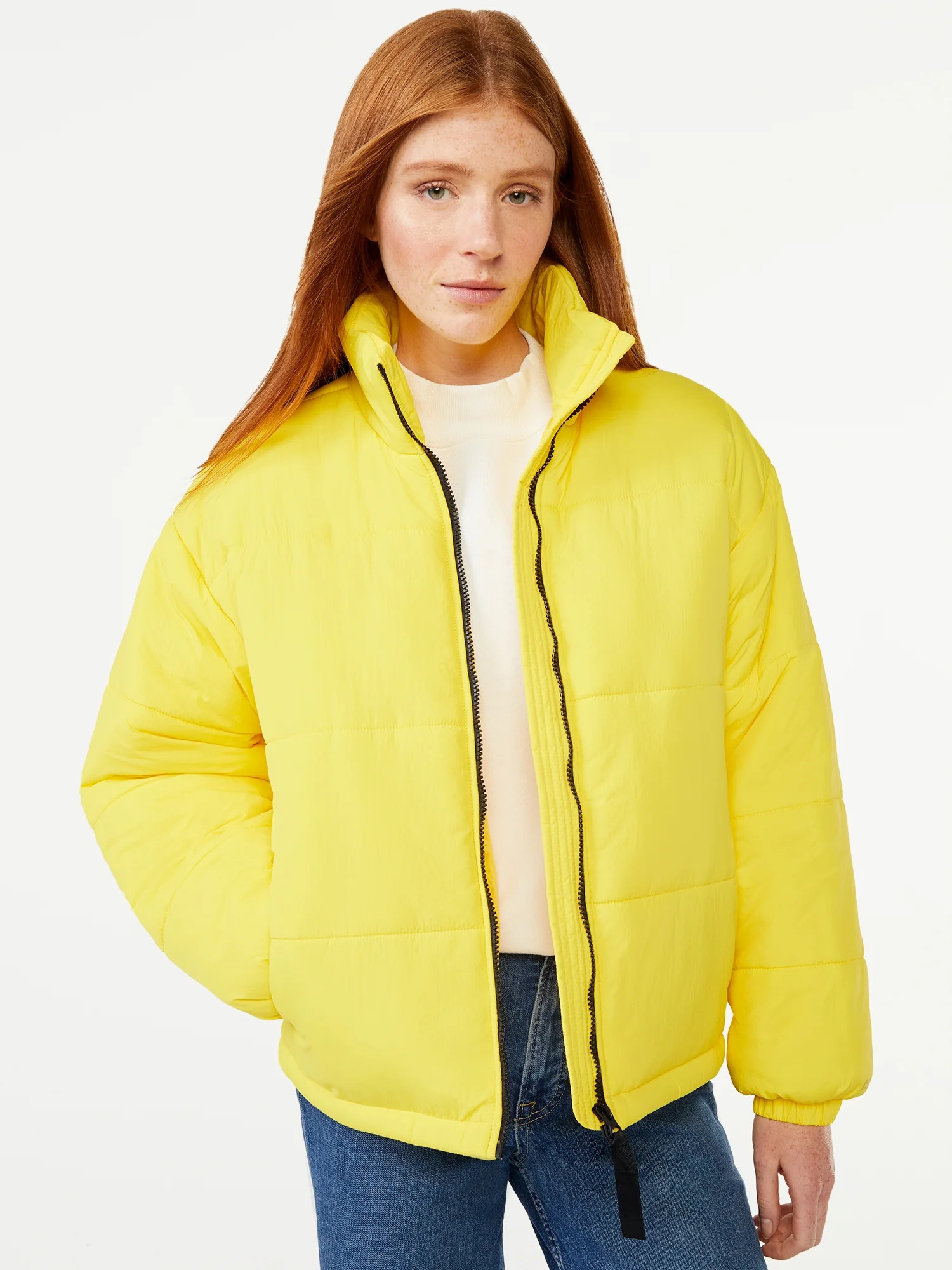 Free Assembly Women's Oversized Puffer Jacket - Walmart.com | Walmart (US)