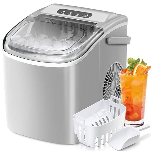 Antarctic Star Countertop Ice Maker Portable Ice Machine with Handle,Self-Cleaning Ice Makers, 26... | Amazon (US)