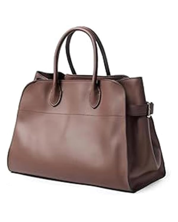 Leather Tote Bag Retro Top Handle Bag Stylish Large Capacity Suede Leather Tote Handbag Travel Ba... | Amazon (US)