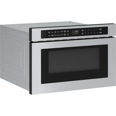 Zephyr 24 In. 1.2 cu. ft. Built-in Microwave Drawer with Sensor Cooking | Wayfair North America