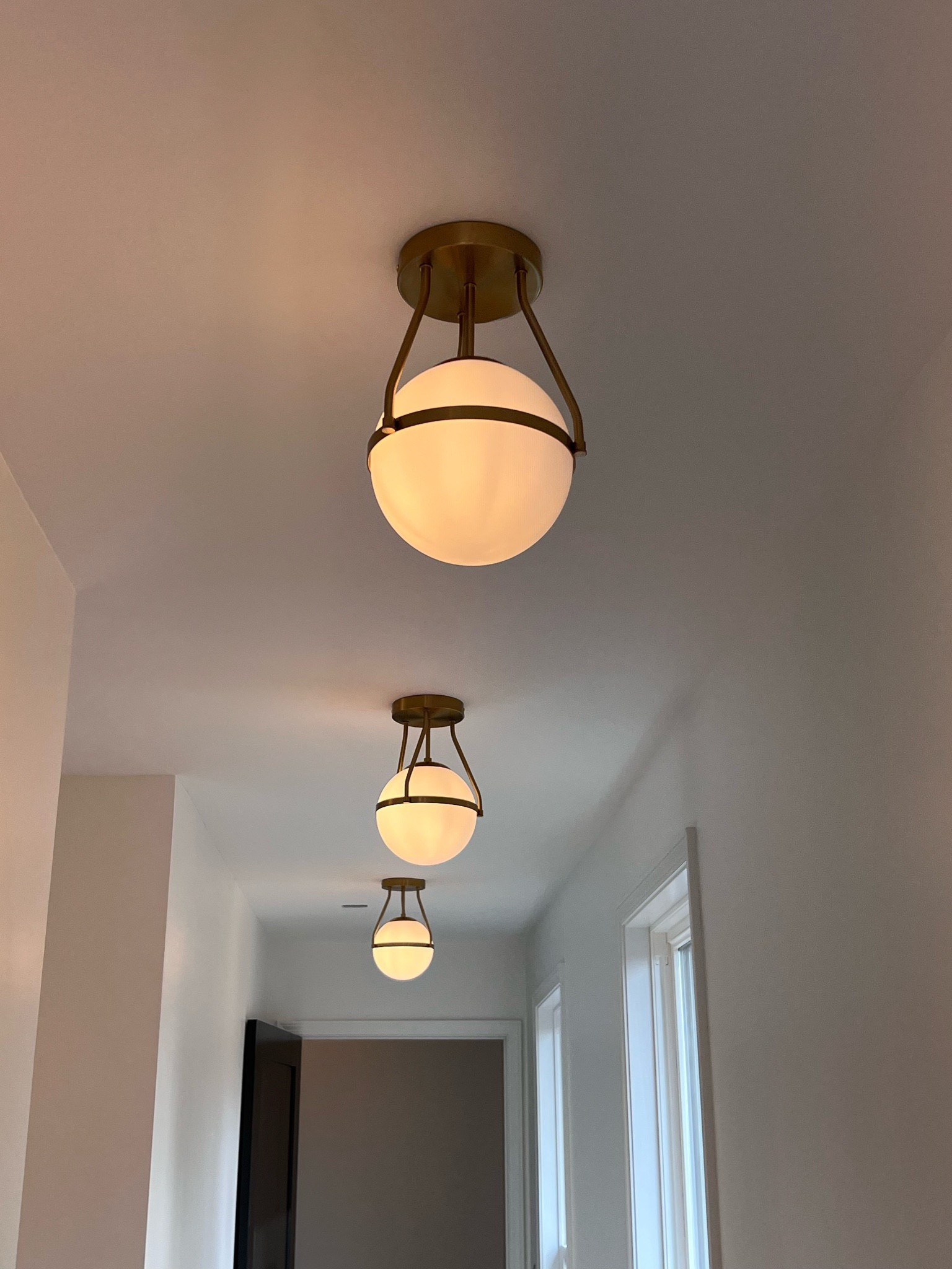 Such a cute semi flush mount light that looks perfect in a hallway! Absolutely love these! 

#LTKSaleAlert #LTKU #LTKHome