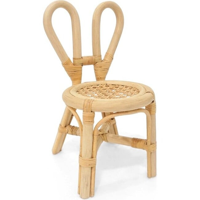 Set of 2 Mini Rattan Bunny Chairs, Natural | Maisonette