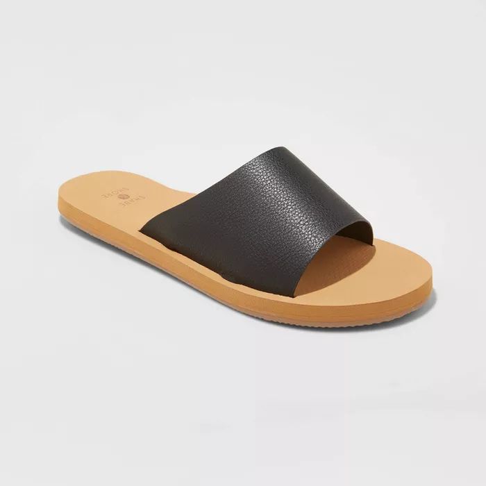 Women's Annalise Asymmetrical Slide Sandals - Shade & Shore™ | Target