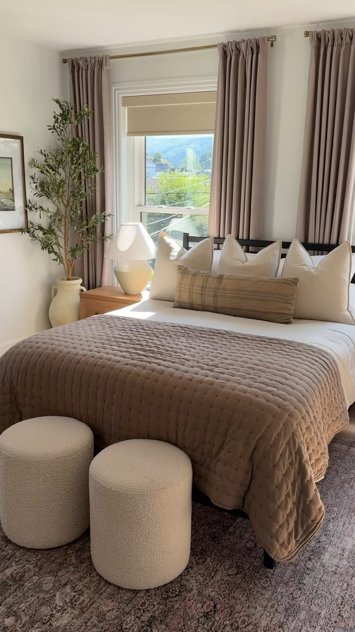 I’ve found the coziest cloud soft quilt set on Amazon for this fall/winter season - it comes in multiple sizes + variety of colors. I have the “taupe” pictured here. 

#Amazonhome
#FallHomeDecor