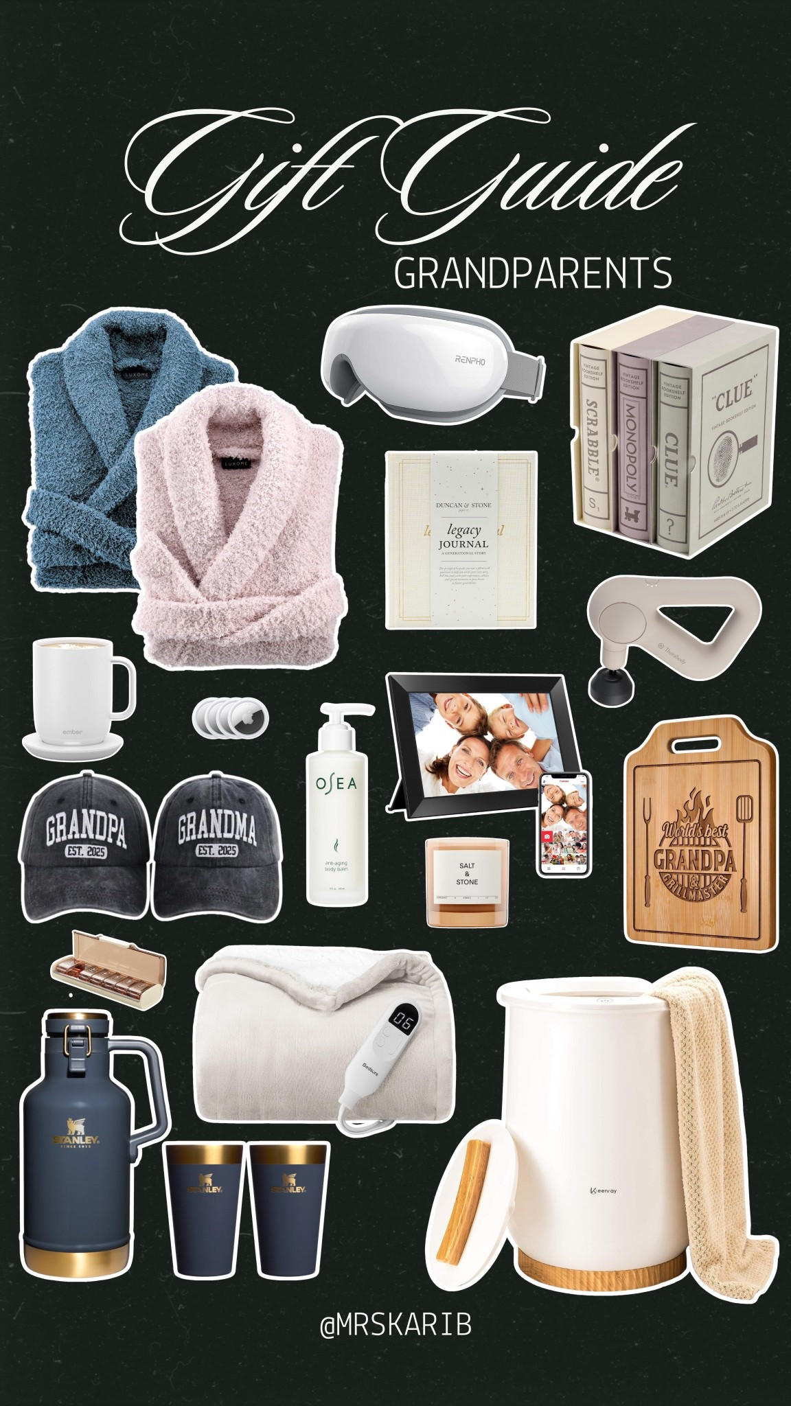 Gift guide for grandparents! 

Gift guide, gifts for grandparents, grandma gifts, grandpa gifts, gifts for her, gifts for him 

#LTKGiftGuide #LTKHoliday #LTKSeasonal