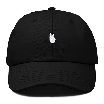 Dalix Lil Peace Sign Dad Cap in Black | Target