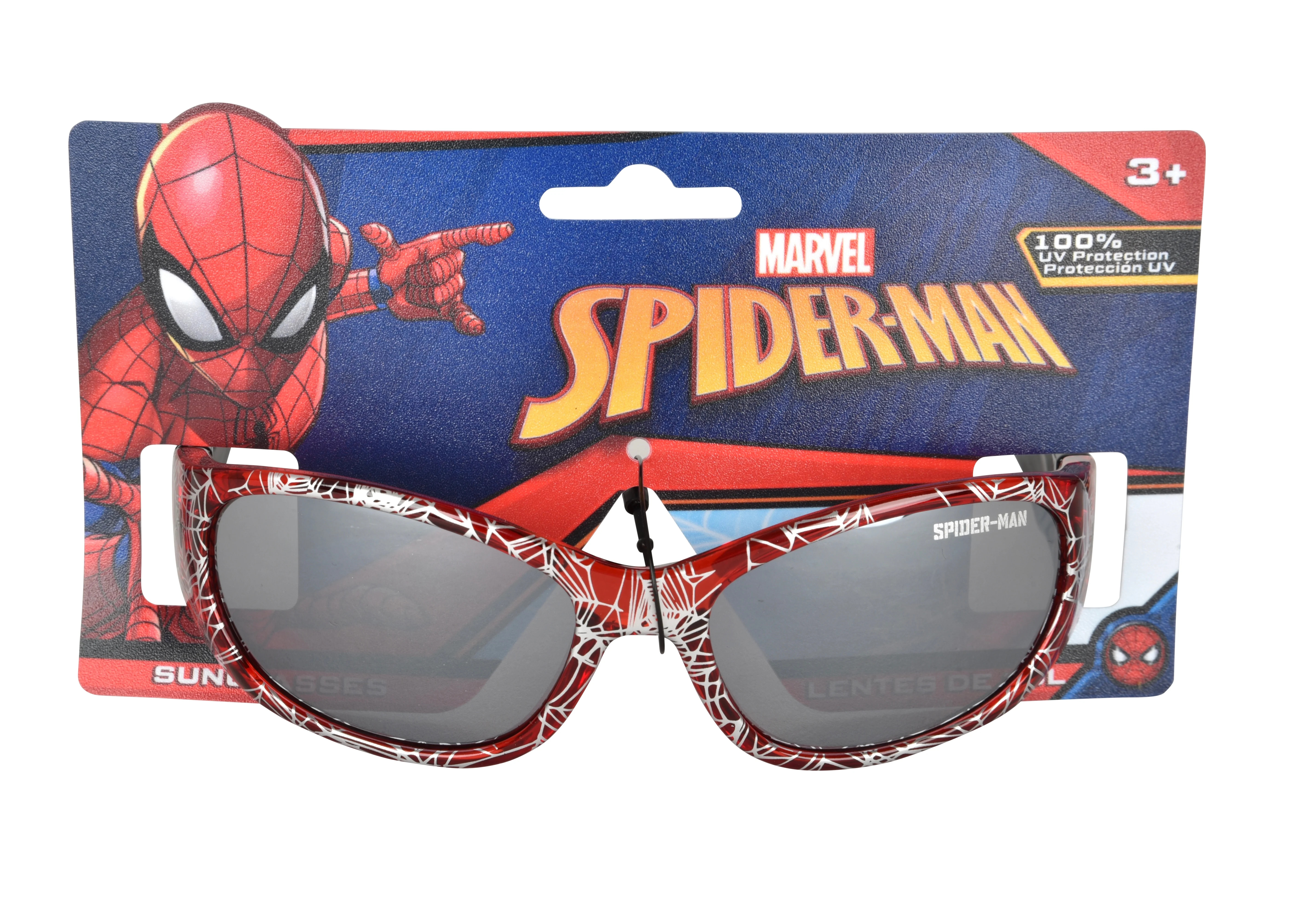 Marvel Spider Man Red and Silver Children's Sunglasses - Walmart.com | Walmart (US)