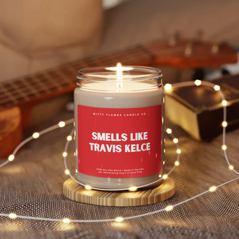 Smells Like Travis Kelce Scented Soy Candle - Etsy | Etsy (US)