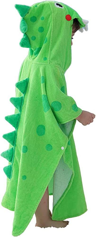 LOLANTA Kids Boys Girls Terry Cloth Cover UPs Children's Hooded Bath Towels Dinosaur, Boys Beach ... | Amazon (US)
