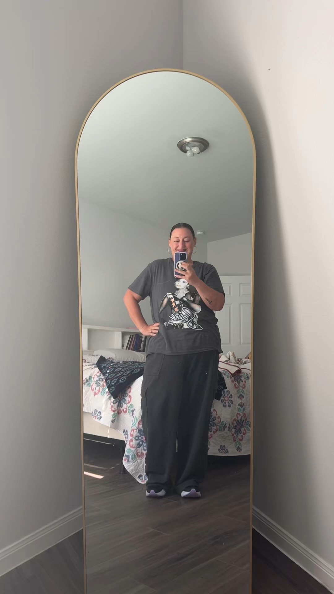 Serving 90s chill vibes in my fave dance practice uniform: cargo sweats, iconic tee, and my trusty Brooks. Comfy and cute = always the goal. 🩶 wearing an XL in everything  Linked on LTK! #LTKfit #DanceStyle #TeacherOOTD”

#LTKActive #LTKOver40 #LTKPlusSize