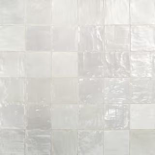 Ivy Hill Tile Amagansett Fog 4 in. x 4 in. Satin Ceramic Wall Tile (5.38 sq. ft. / box) EXT3RD101... | The Home Depot