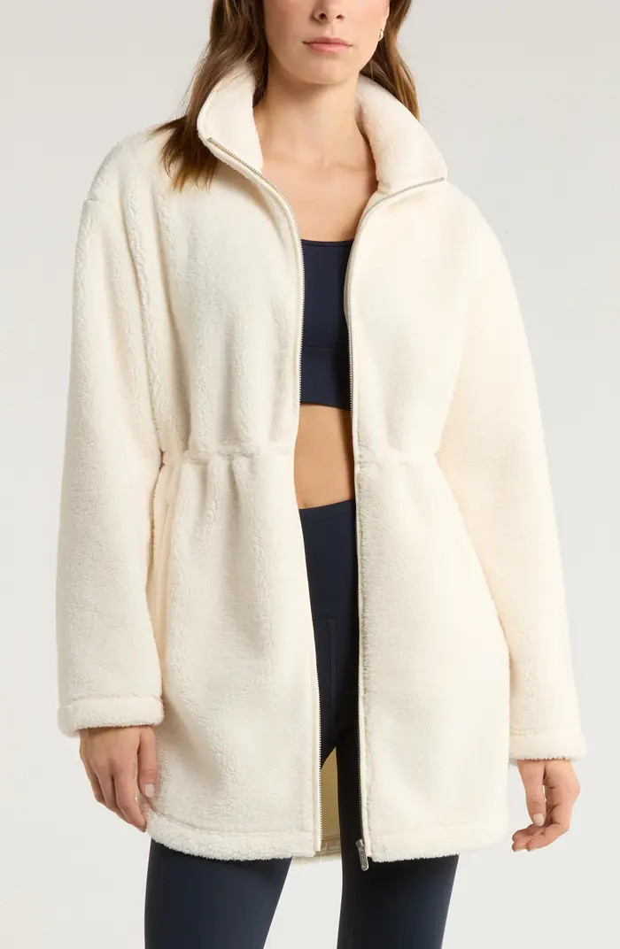Faux Shearling Longline Jacket | Nordstrom