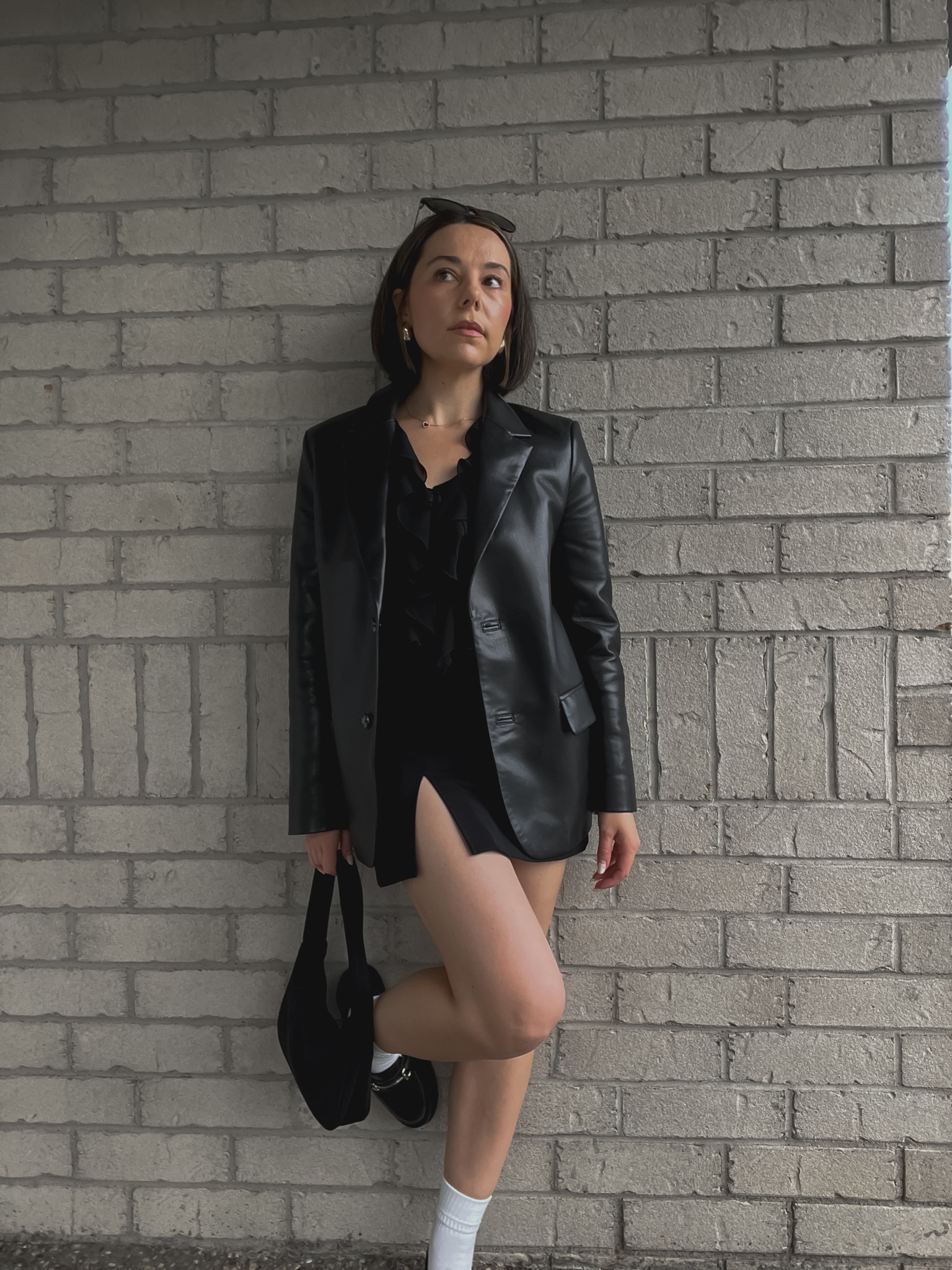 Aritzia, all black, mini skirt, chunky loafers, date night, birthday dinnerr

#LTKFindsUnder100 #LTKSeasonal #LTKSummerSales