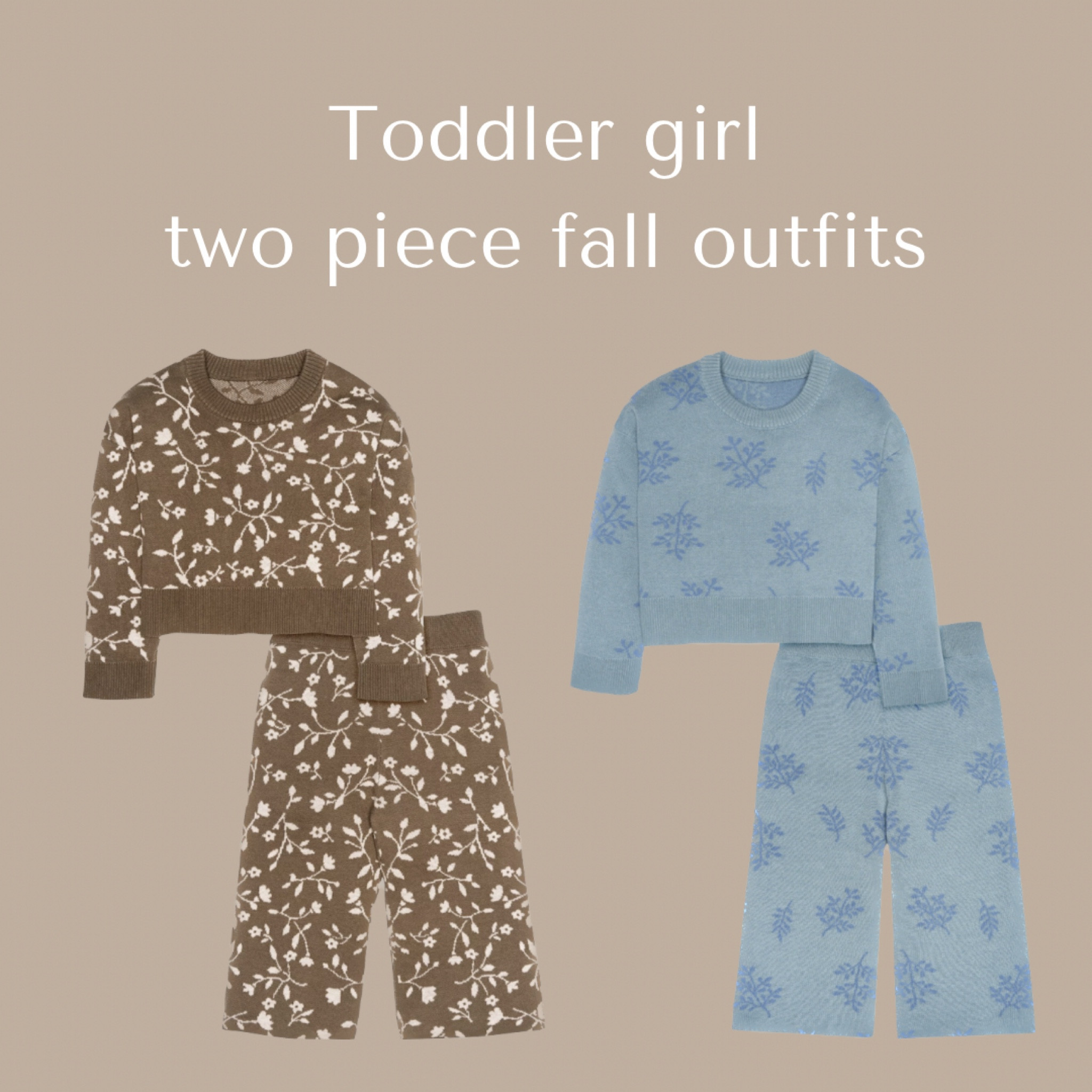 Toddler fall fashion.
Girls two piece fall outfits. 
Cozy two piece sets. Sweater set with wide leg pants. Four different prints/colors to choose from. Sizes 12M - 5T
#toddlerfashion #fall #fallfashion #toddlerfalloutfit #toddleroutinspo #toddlerinspo #toddleroutfitideas #falloutfit #walmart #walmartfinds

#LTKkids #LTKSeasonal #LTKfindsunder50