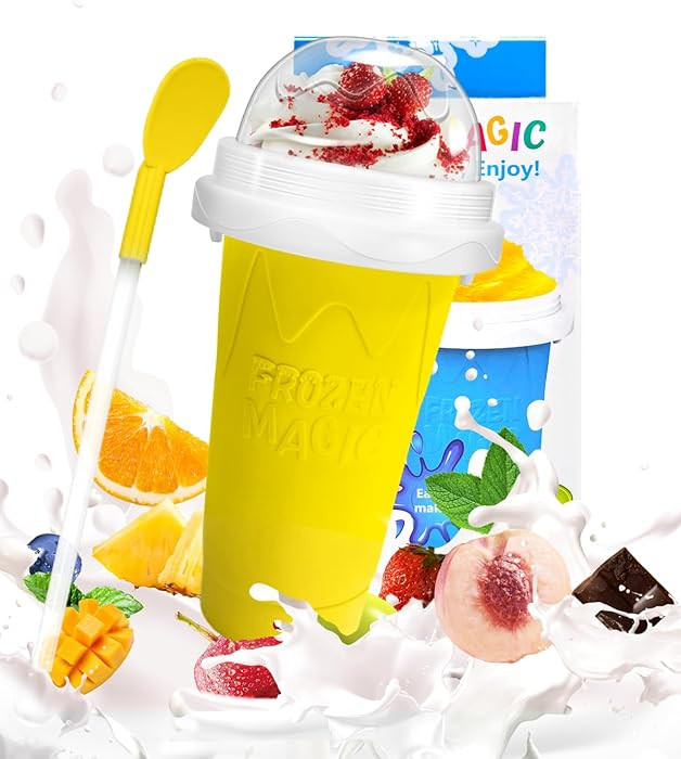 Slushie Cup, DIY Magic Slushy Maker Cups, Portable Slushy Cup for Juices, Milk and Ice Cream Make... | Amazon (US)