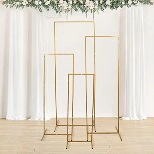 Efavormart Set Of 4 | Metal Frame Wedding Arch, Rectangular Backdrop Stand, Floral Display Frame ... | Walmart (US)