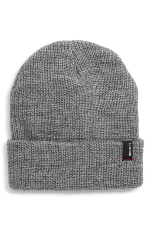 Brixton Heist Beanie in Light Heather Grey at Nordstrom | Nordstrom