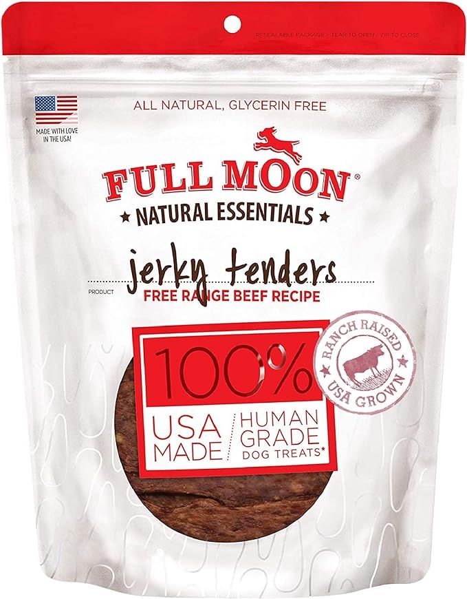 Full Moon All Natural Essentials Beef Jerky Tenders Free Range Human Grade 24 oz | Amazon (US)