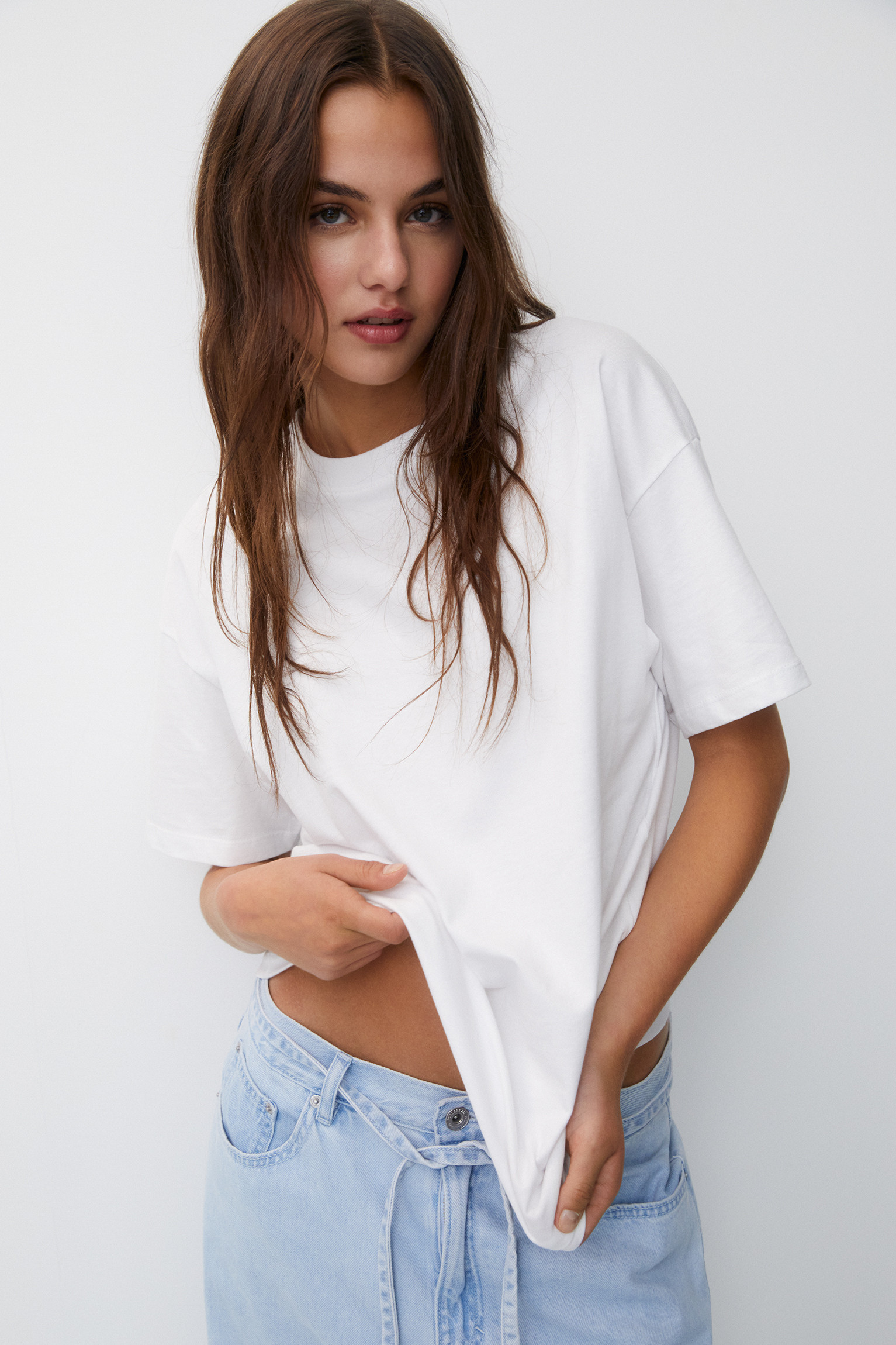 Oversized short sleeve T-shirt | PULL and BEAR UK