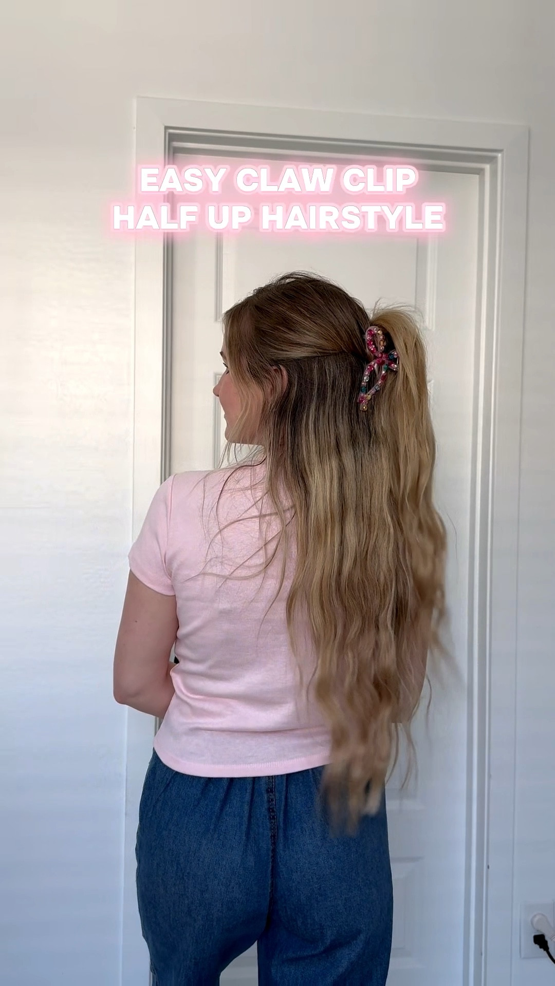 Easy claw clip half up half down hairstyle! The bow clip is perfect for Valentine’s Day 😍

#LTKgrwm #LTKBeauty #LTKValentine
