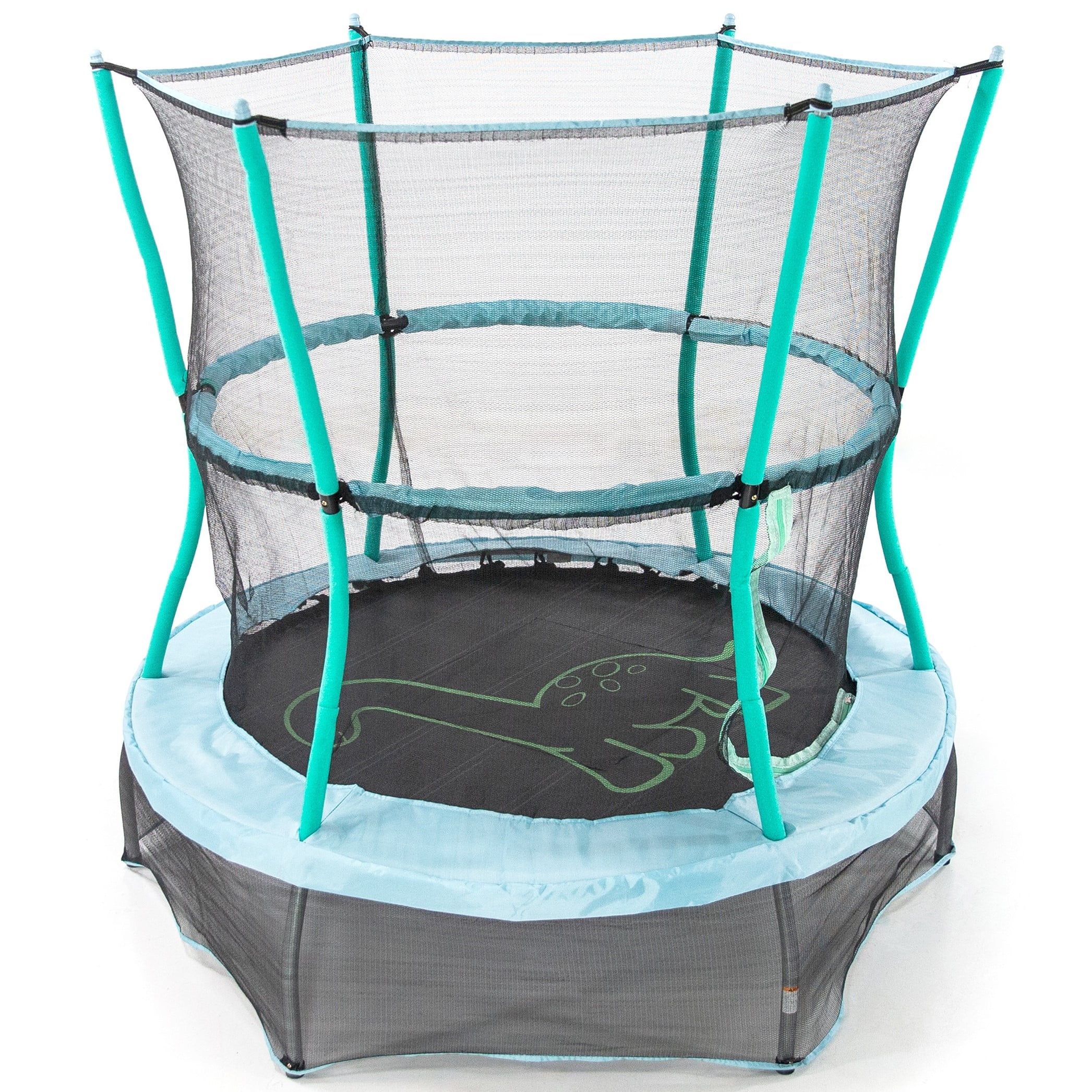 Skywalker Trampolines 55-Inch Bounce-N-Learn Trampoline, with Enclosure and Sound, Stomping Dinos... | Walmart (US)
