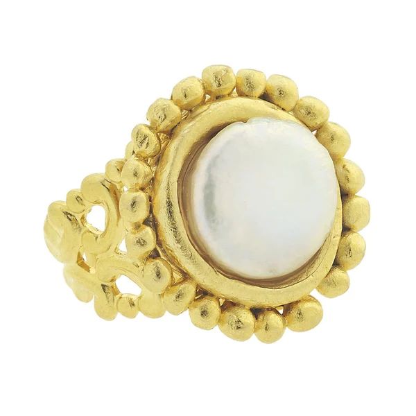 Dotted Coin Pearl Ring | Susan Shaw