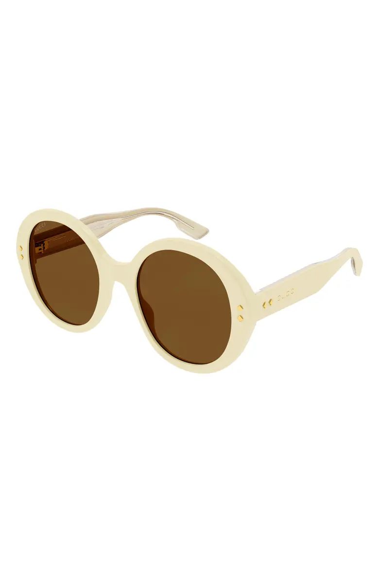Gucci 54mm Round Sunglasses | Nordstrom | Nordstrom