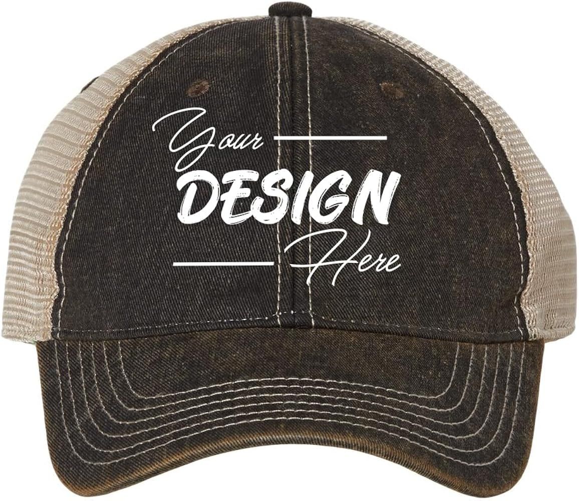 INK STITCH Unisex OFA Legacy Custom Personalized Add Logo Texts Old Favorite Trucker Caps | Amazon (US)