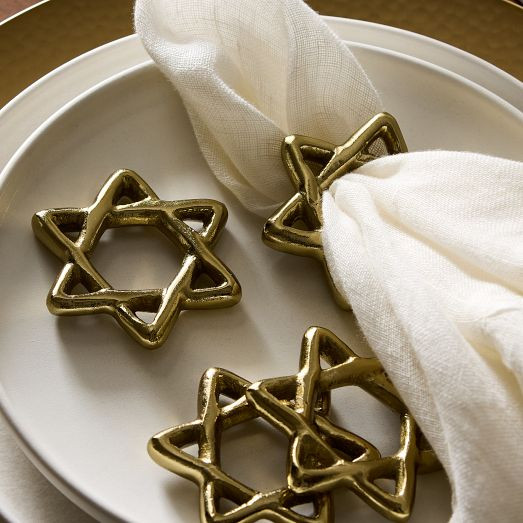 Star of David Napkin Ring Sets | West Elm (US)