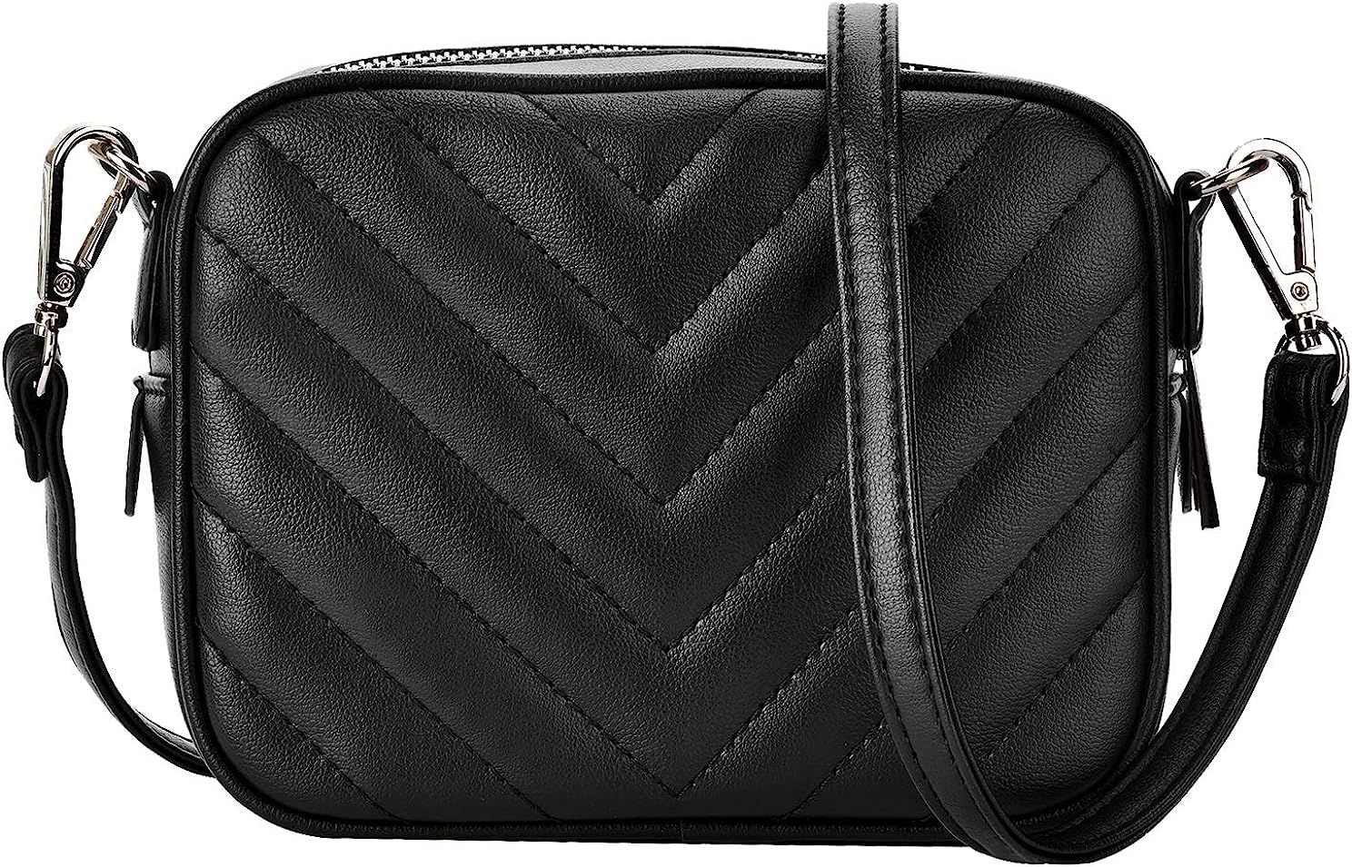CARM AXKO Luxury Crossbody Shoulder Bag Quilted with Zipper for Women | Amazon (US)