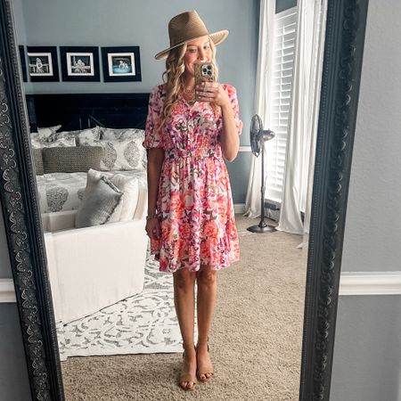 Easter and spring dresses. I am wearing a small. 
Floral dress | dress | spring dress | short dress | summer | beach | vacation | Amazon | date night outfit | spring outfit | 

#LTKfindsunder50 #LTKsalealert #LTKstyletip
