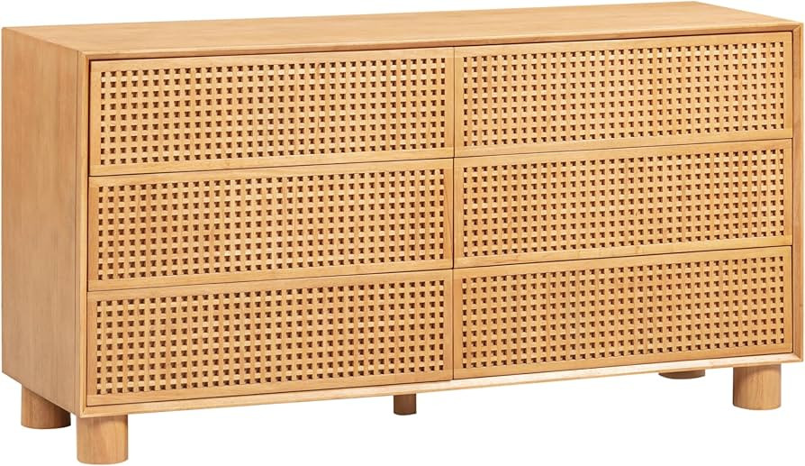 Tov Furniture Miles Natural Wood 6-Drawer Dresser | Amazon (US)