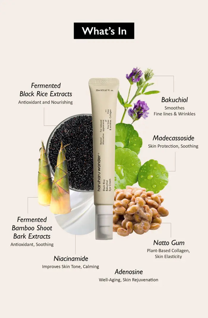 haruharu wonder Black Rice Bakuchiol Eye Cream | Nordstrom | Nordstrom