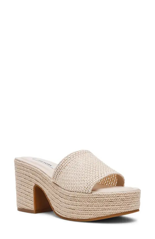 Steve Madden Trippy Platform Sandal in Natural at Nordstrom, Size 9.5 | Nordstrom